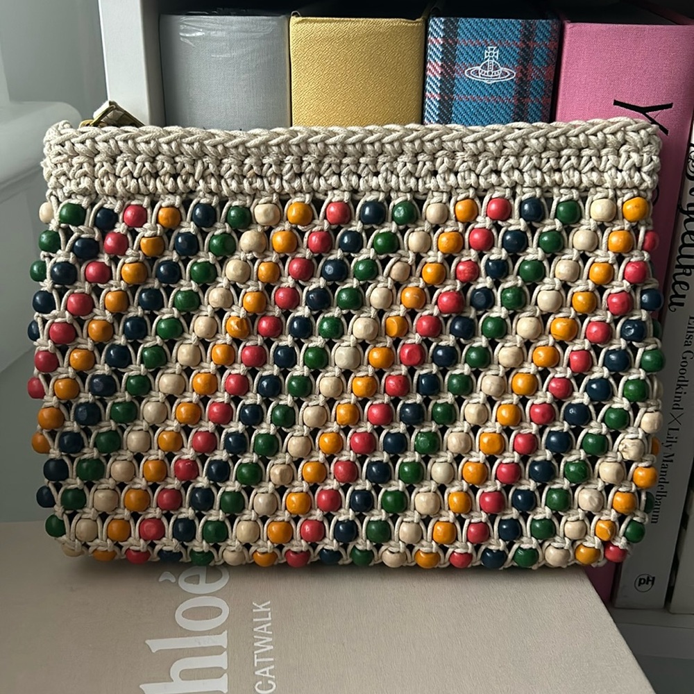 Madewell Rainbow Beaded Clutch